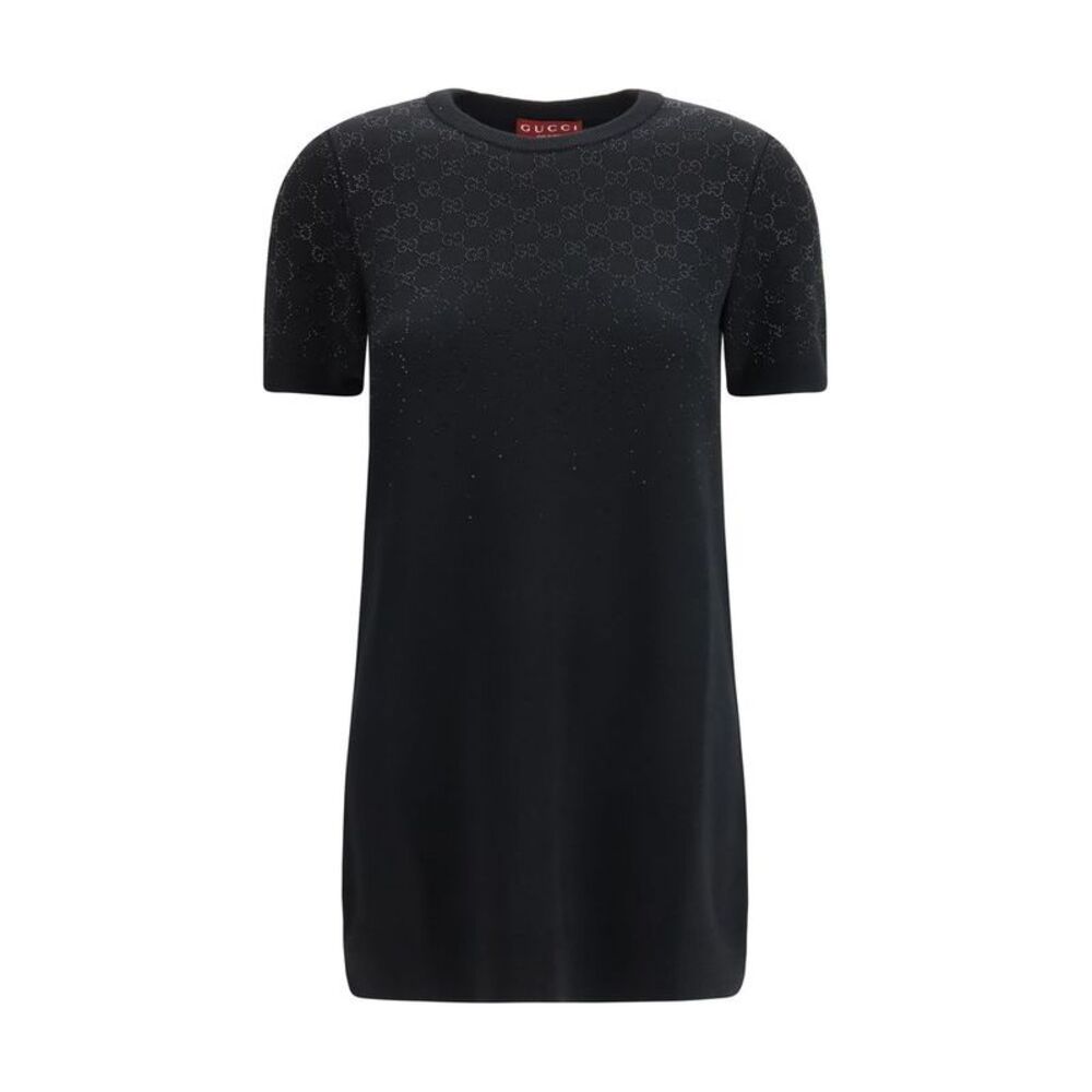 Gucci Black Wool Oves Aries Casual Women's Dress